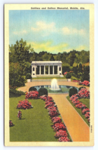 Postcard Soldiers Sailors Memorial Mobile Alabama AL - £3.59 GBP