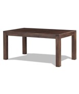 Modern Farmhouse 63-inch Solid Wood Dining Table in Rustic Brown Finish - $1,263.06 CAD