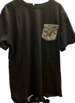 Ryde Out Black T-shirt With Money Graphic Pocket Sz Medium - $10.00