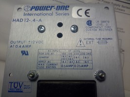 (NEW) POWER-ONE HAD12-0.4-A POWER SUPPLY /100-120/220/230-240 /12VDC@0.4... - £30.34 GBP