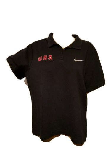 Team USA Navy Blue Polo Shirt Womens Size XL Nike Team Embroidered  - £11.74 GBP