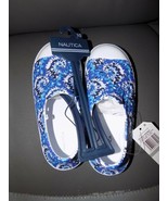 NAUTICA LEVEN BLUE TIE DYE SLIP ON SHOES SIZE 10 YOUTH NEW - €22,73 EUR