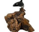 John Perry Orca Killer Whale Sculpture Figurine Statue Burl Wood Burlwoo... - £32.24 GBP
