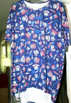LuLaRoe Irma Americana Manica Corta M Nwt - $15.66