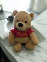 Disney Store Winnie The Pooh Bear Mini Bean Bag Plush Stuffed Toy Vintag... - $9.30