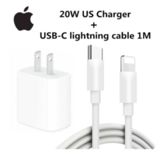 Genuine Apple iPad iPhone Lightning USB-C Cable Adapter Fast Charger 12W 18W 20W - £12.41 GBP+