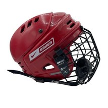 Nike Bauer Hockey Helmet NBH1500XS w/ FM2500 XS Red Z262.2-M90 TYPE 1 Fa... - £31.78 GBP