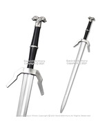 FOAM Geralt High Density Fantasy Steel Silver Long Sword Cosplay Costume - $24.96 CAD