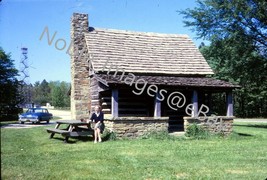 1963 Hoosiers Nest Cabin Fire Tower State Park Brown County IN Kodachrome Slide - £3.13 GBP