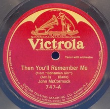 John McCormack 78 Then You&#39;ll Remember Me / Ben Bolt EE- B6 - £7.42 GBP