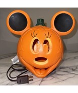 Disney Minnie Mouse Light Up Jack O&#39;Lantern Pumpkin Blow Mold Halloween ... - $41.00 CAD