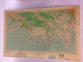 Dry-Mounted Map Of New Orl EAN S Printed In 1963 - £27.60 GBP