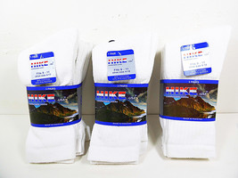 Crew Socks White Cotton 9 pairs Mens or Womens Boys &amp; Girls size 9-11 Sp... - $14.95