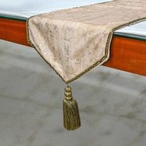 Shimmer Fest Ivory - Ivory Suede Decorative Table Runner - £42.86 GBP+