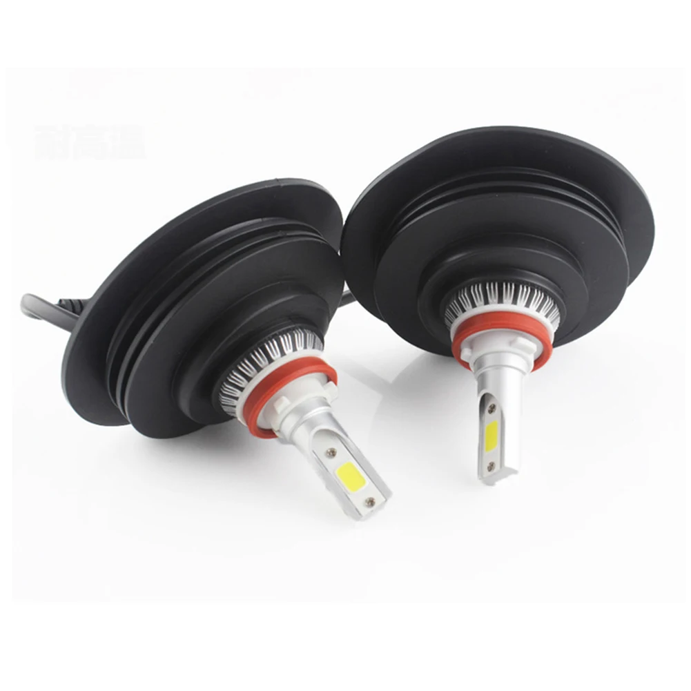 2Pcs Car LED Headlight Rubber Dust Cover Sealing Cover Cap For H1 H3 H4 H7 H8 - £11.74 GBP