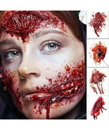 5 PCS Halloween Fake Blood Scar Tattoo Spider Sticker Body Art Decoration - $5.40 CAD