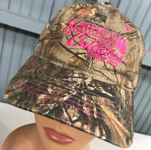 Scheel's Outfitters Camo Pink Trim Strapback Baseball Hat Cap - $16.15