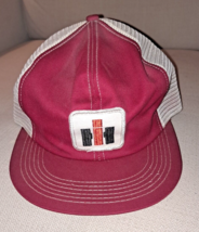 International Harvester IH Logo Patch White Mesh K Brand K Products SnapBack USA - £39.74 GBP