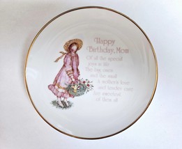 1978 Lasting Memories Happy Birthday Mom Collector Plate 6.25&quot; Holly Hob... - $280.22 MXN