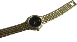 Citizen Mens 1020-S54562 Quartz Watch Black Dial Gold Bracelet Band - $1,106.28 MXN