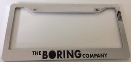 Tesla " The Boring Company "- Automotive Chrome License Plate Frame -  - $21.99