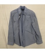 Tommy Hilfiger Men&#39;s Dress shirt Size Large 16 36-37 blue - £6.58 GBP