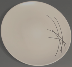 Crofton Stoneware White Abstract Dinner Modern Japanese Design Matte Pla... - $9.52