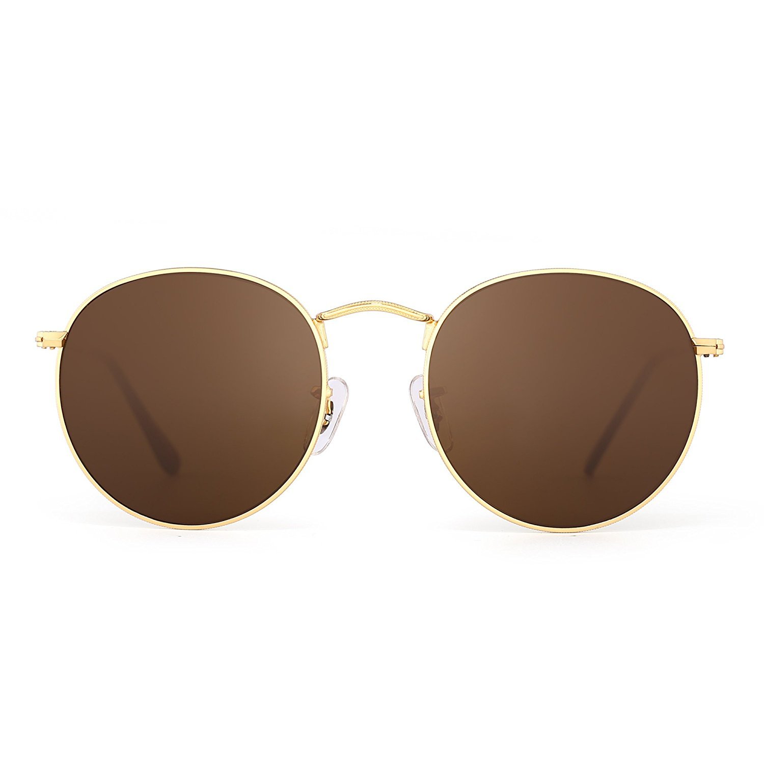 Retro Round Mirrored Sunglasses Vintage Reflective Glass Lenses Men Women - $49.97