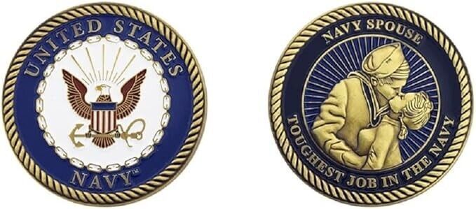 US Navy Homecoing Spouse Challenge Coin - $18.69