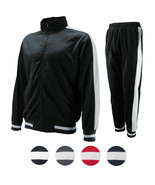 vkwear Men&#39;s Striped Athletic Running Jogging Gym Slim Fit Sweat Track S... - $57.81 CAD+