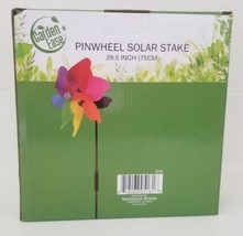 Solar Stake Wind Spinner Windmills Outdoor Pinwheel Garden Ease Yard Outdoor 29&quot; - £11.87 GBP