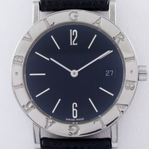 Bulgari Bvlgari Stainless Steel SS BB 33 SLD Quartz Watch w/ Leather Band - £1,055.55 GBP