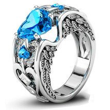 Saint Michael Archangel Wing Heart Of Raphael Crystal Orthodox Silver S.6-9 Ring - £16.06 GBP