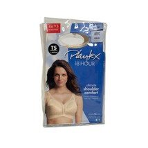 Playtex Women&#39;s 18 Hour Original Comfort Strap Full Coverage Bra 4693 Beige 40DD - £12.10 GBP