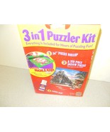 VTG MASTERPIECE 3 IN 1 PUZZLE KIT PLUS WHISTLE STOP JIGSAW PUZZLE MAT GL... - £3.96 GBP