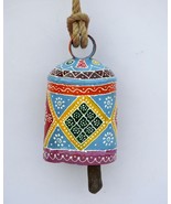 Vintage Swiss Cow Bell Metal Decorative Emboss Hand Painted Farm Animal ... - £58.38 GBP