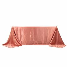 Cinnamon Rose 90X132&quot;&quot; Rectangle Satin Tablecloth Wedding Party Home Banquet Gif - £16.41 GBP