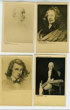 National Portrait Gallery Postcards Suckling Cowper Thomas Hardy Dante Rossetti - £12.39 GBP