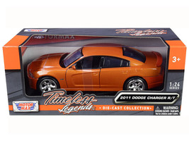 2011 Dodge Charger R/T Hemi Metallic Orange 1/24 Diecast Model Car by Motormax - £26.98 GBP