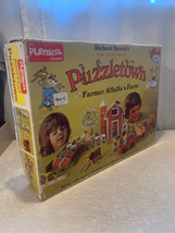 Playskool Richard Scarry&#39;s Puzzletown Farmer Alfalfa&#39;s Farm Set C Vintag... - £34.02 GBP