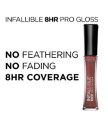 L&#39;Oreal Paris Infallible 8HR Pro Lip Gloss with Hydrating Finish  - £6.96 GBP+