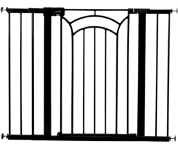 Safety 1st Décor Pressure Mount Baby/Pet Gate 29&quot;-47&quot; Wide 36&quot; Tall Blac... - £39.56 GBP