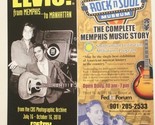 Elvis Presley Brochure Lot of 2 From Memphis To Manhattan Rock &amp; Soul Mu... - £6.32 GBP