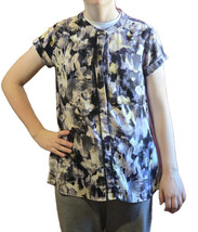 Simply Vera Vera Wang Top Womens Size XS Cap Sleeve Stretch Purple Floral - $12.00