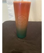 Starbucks Summer 2020 Watermelon Ombre Peach Green Gradient Tumbler Cup ... - £18.26 GBP