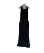 Alex Evenings Sleeveless Maxi Dress Black Womens Sz 8 M Velvet Criss Cro... - £30.10 GBP