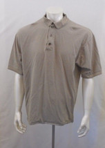 Ash City XX Large Light Brown Patterned Short Sleeve Pullover Golf Shirt - £7.73 GBP