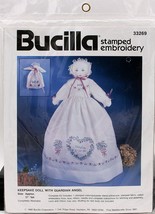 BUCILLA Stamped Embroidery Guardian Angel Keepsake Doll  #33269 Vintage 1992 - $9.89