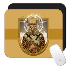 Saint Gregory Nazianzen : Gift Mousepad Catholic Saints Religious Saint Holy God - £10.47 GBP
