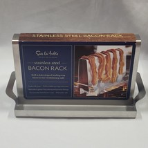 Sur La Table Stainless Steel Bacon Rack Grilling Baking Cook Chef CRISPY Easy - £31.15 GBP